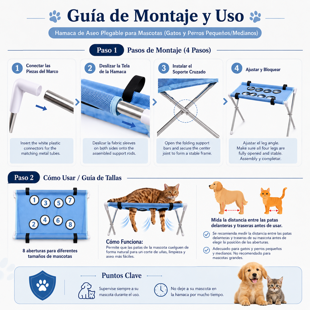 Nautican™ - Hamaca de Baño para Mascotas